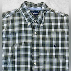 Classic Polo Ralph Lauren Men’s Plaid Shirt Size L (Custom Fit)